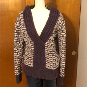 Purple/ Cream Sweater